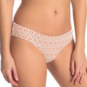 BECCA Shirred Hipster Bikini Bottoms Orange XL NWT